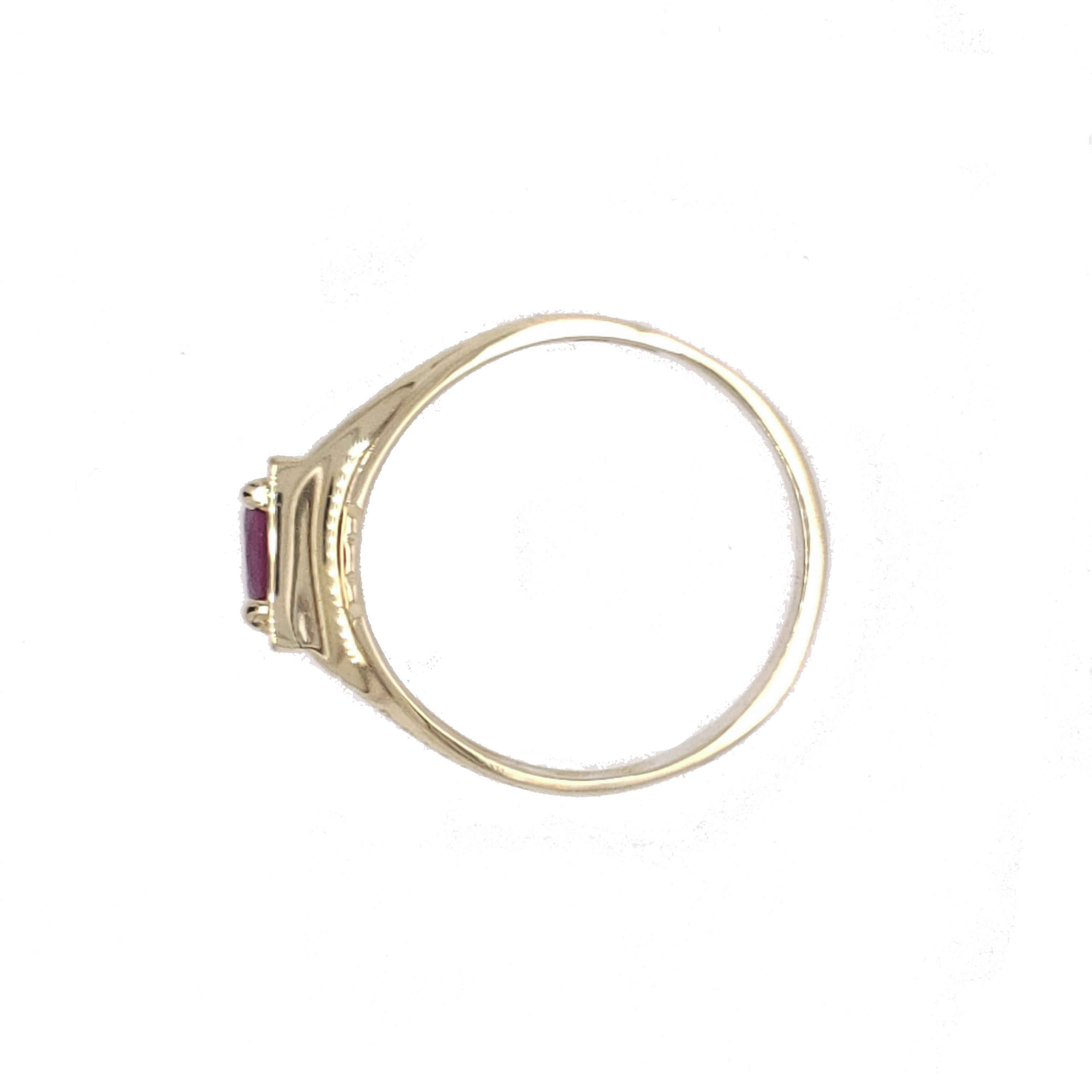 RUBY RING 14KT YELLOW GOLD