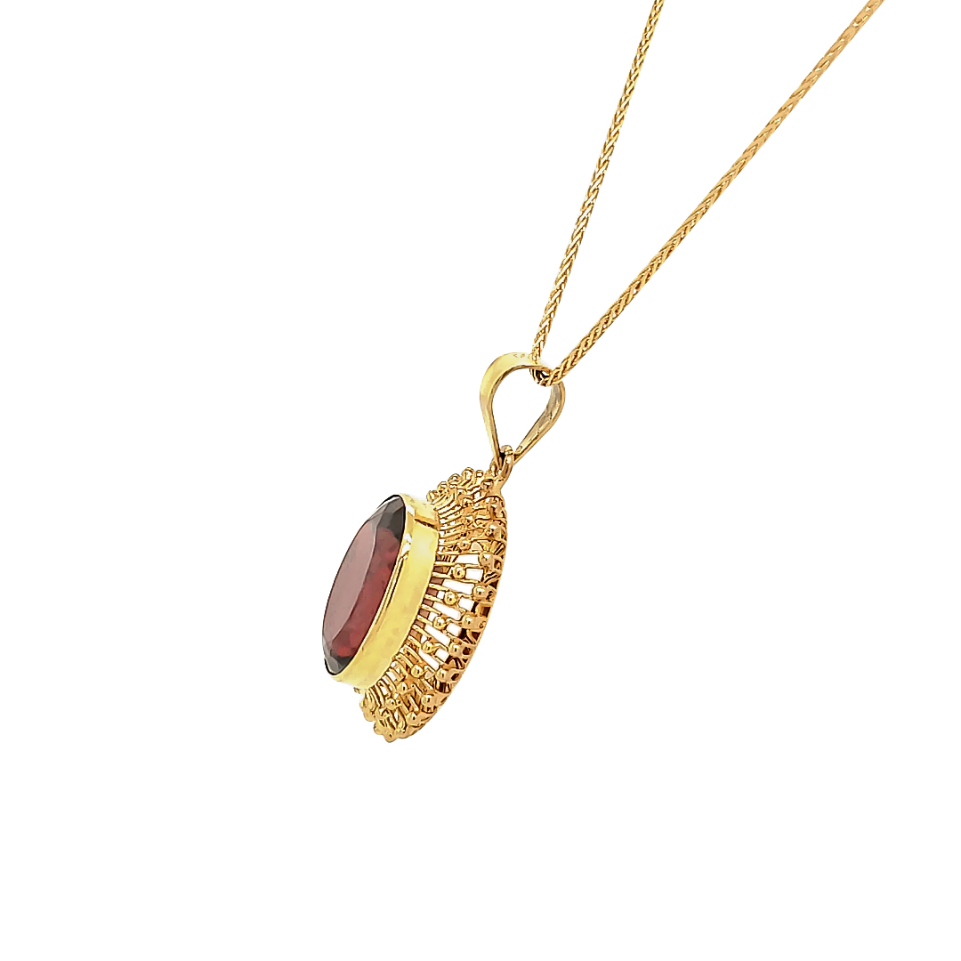 RED GARNET PENDANT 1960'S