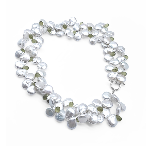 PEARL AND PERIDOT NECKLACE