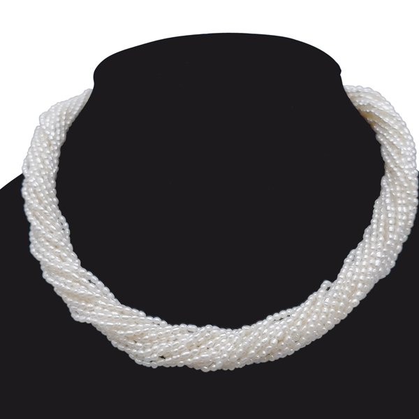 WHITE PEARL MUTLTI STRAND NECKLACE